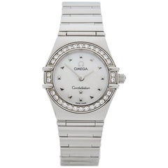 Omega Ladies Stainless Steel Constellation My Choice Quartz Wristwatch, 1998