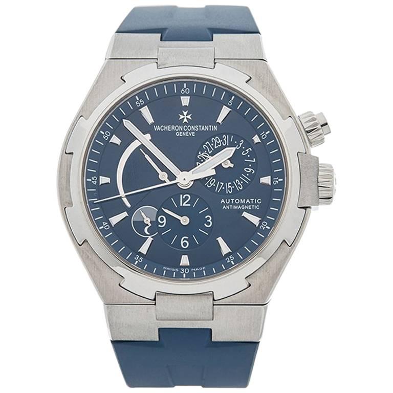 Vacheron Constantin Stainless Steel Overseas Dual Time Automatic Wristwatch