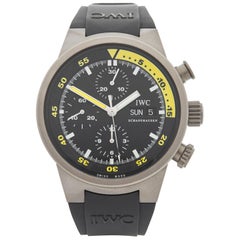 Used IWC Titanium Aquatimer Chronograph Automatic Wristwatch Ref IW371918