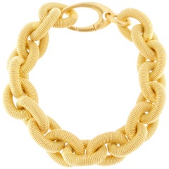 Alex Jona Gold-Plated Sterling Silver Link Chain Bracelet