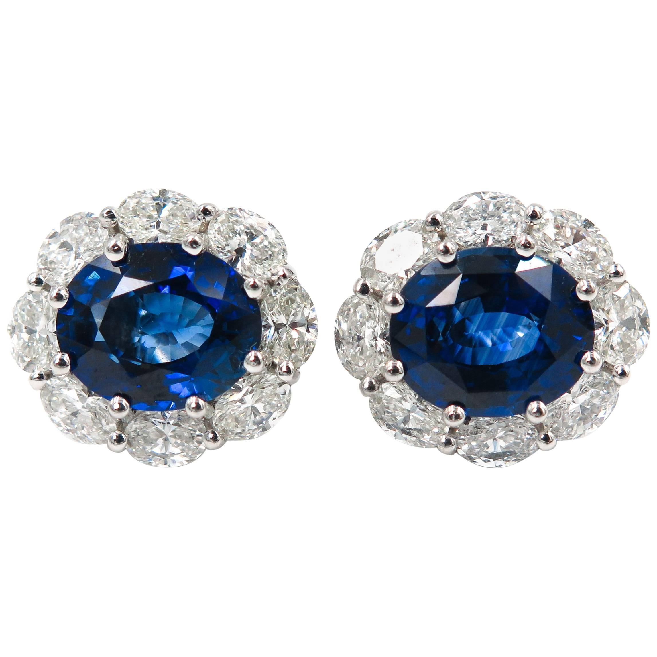 sapphire and diamond earrings sapphire and diamond earrings