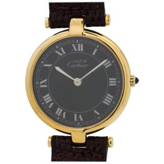 Cartier Vermeil Vendome Tank Quartz Wristwatch, circa 1990s