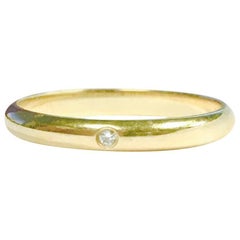 Cartier Diamond Yellow Gold Dome Band Ring