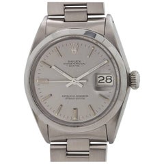 Rolex Stainless Steel Oyster Perpetual Date Wristwatch Ref 1500, circa 1969