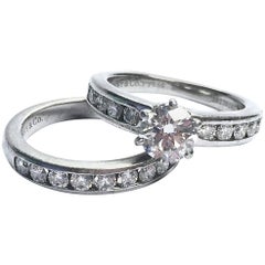 Tiffany & Co. Platinum Diamond Wedding Set