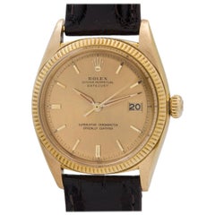 Vintage Rolex Yellow Gold Datejust Automatic Wristwatch Ref 1601, circa 1961