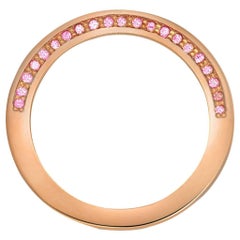 Sapphire Rose Gold Band One of a Kind