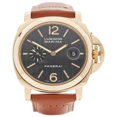 Panerai Yellow Gold Luminor Automatic Wristwatch Ref PAM00140, 2004