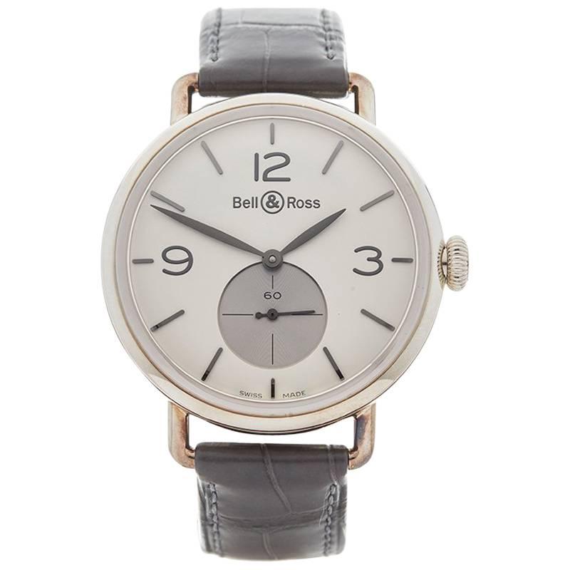 Bell and Ross Sterling Silver WWI Argentium Opalin Manual Wristwatch, 2010s