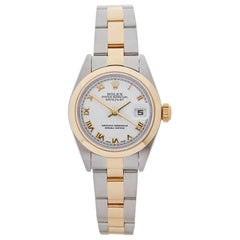 Rolex Ladies Yellow Gold Stainless Steel Datejust Automatic Wristwatch Ref 79173 3