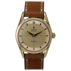 Retro Universal Gold-Plate Stainless Steel Geneve Polerouter Automatic Wristwatch