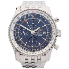 Breitling Stainless Steel Navitimer World Chronograph Automatic Wristwatch, 2007