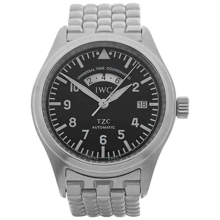 IWC Stainless Steel Pilots UTC Automatic Wristwatch Ref IW325102, 2002