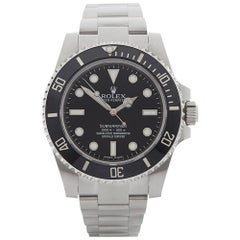 Montre-bracelet automatique Rolex Submariner en acier inoxydable sans date Réf. 114060, 2015