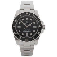 Used Rolex Stainless Steel Submariner Non Date Automatic Wristwatch Ref 114060, 2013