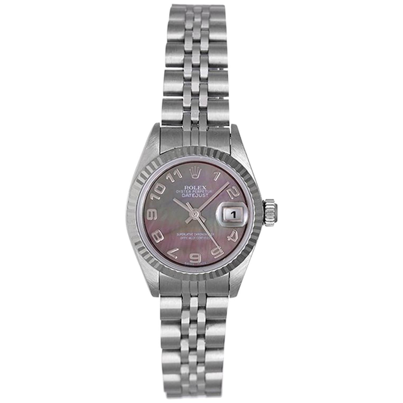 Rolex Ladies Stainless Steel Datejust Automatic Wristwatch Ref 179174