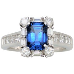 Sapphire Diamond Ring