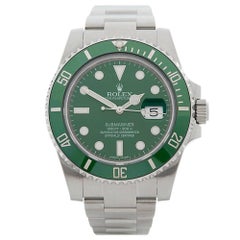 Used Rolex Stainless Steel Submariner Date Hulk Automatic Wristwatch, 2014