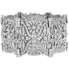 Wide Diamond Bracelet