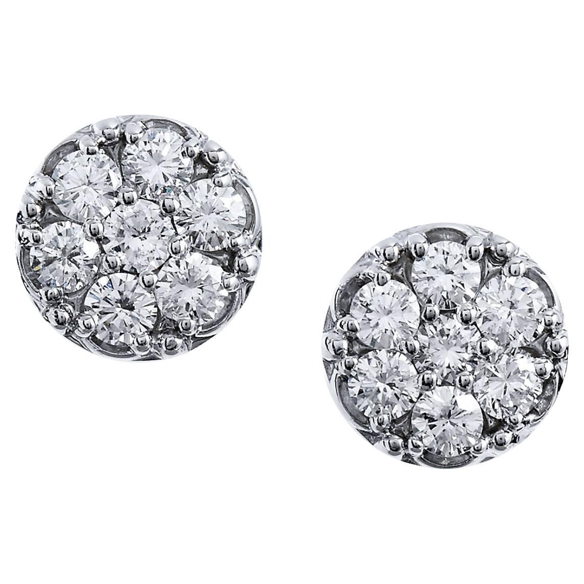 1.65 Carat Diamond Stud Earrings