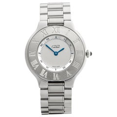 Cartier Ladies Stainless Steel Must de 21 Quartz Wristwatch Ref 1330, 2000s