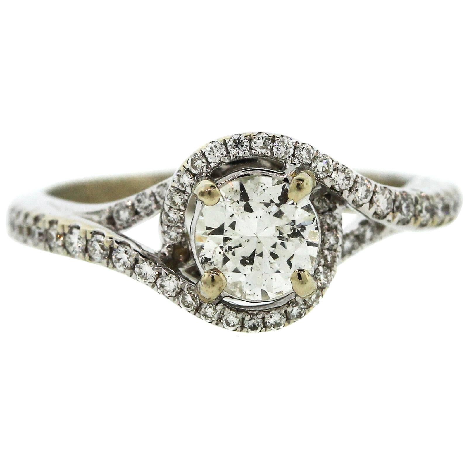 0.65 Carat Diamond Gold Engagement Ring