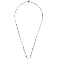 Diamond Three-Prong Set Riviere Necklace 7