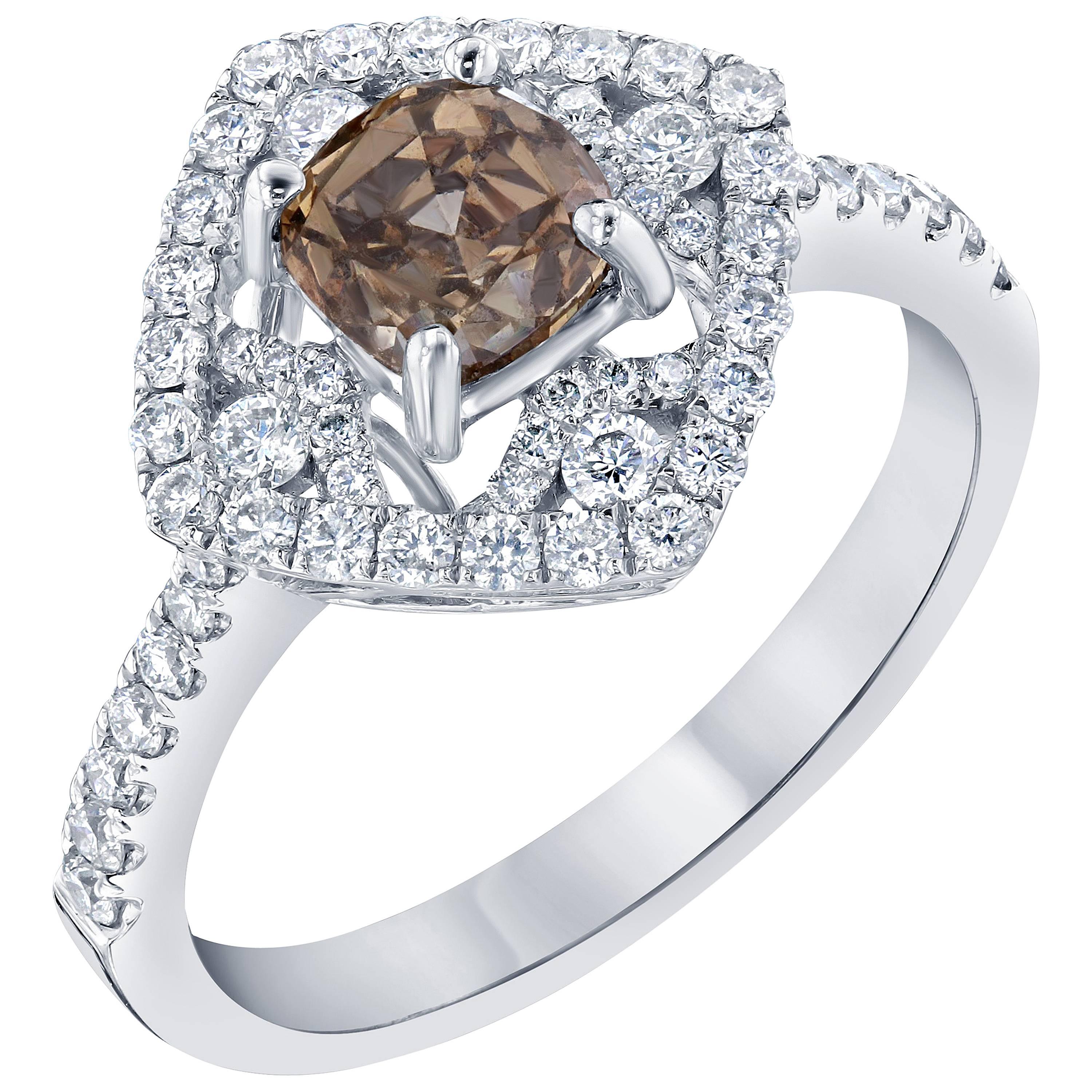 1.63 Carat Fancy Diamond Engagement Ring