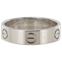 Cartier Love 18 Carat White Gold Wedding Men Ring