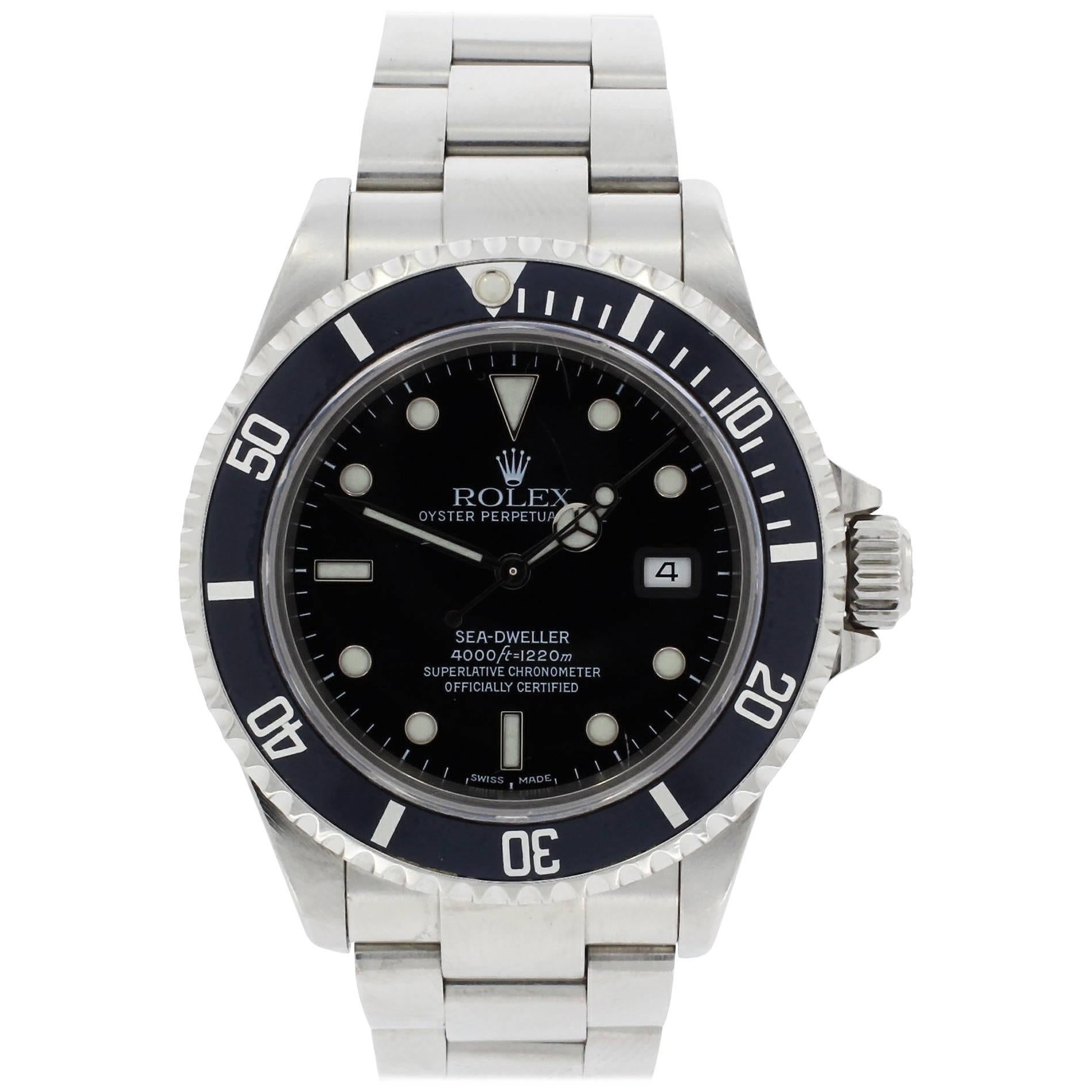 Rolex Stainless Steel Sea-Dweller Wristwatch Ref 16660, 2001 For Sale