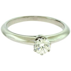 Tiffany & Co. Solitaire Diamond Engagement Ring in Platinum, GIA