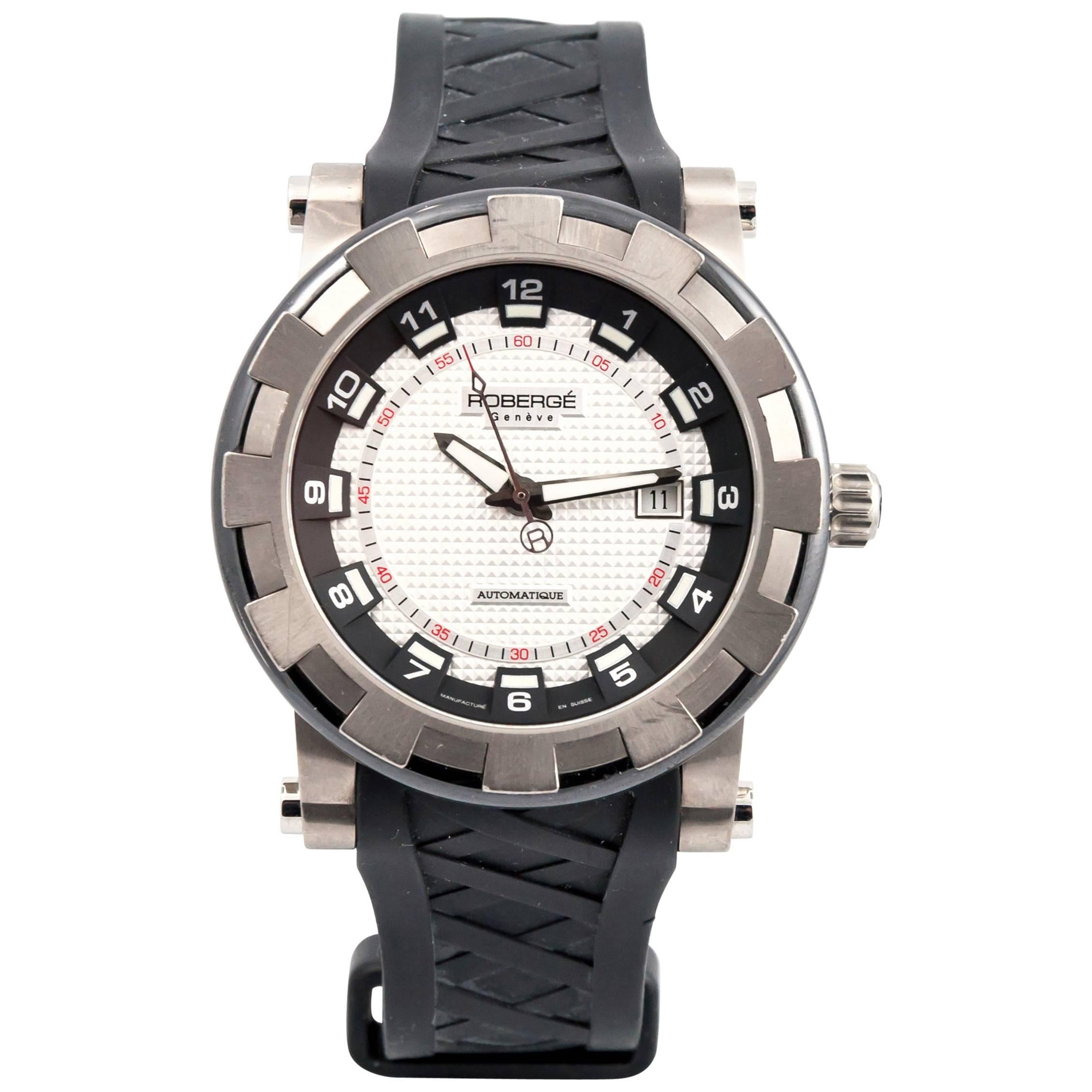 Robergé Titanium and Ceramic Pavo Sport Wristwatch