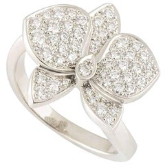 Cartier White Gold and Diamond D'Orchidees Ring