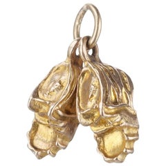 Baby Shoes Charm in 10 Karat Yellow Gold