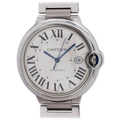 Cartier Stainless Steel Ballon Bleu automatic wristwatch, circa 2000s Cartier Stainless Steel Ballon Bleu automatic wristwatch, circa 2000s