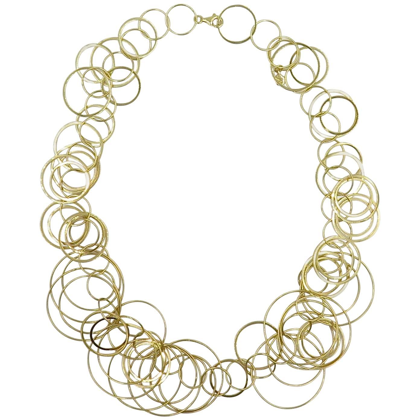 Carolina Bucci Gold Circle Link Necklace