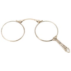 Lorgnette 14K Gold klappbare Exemplare