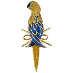 'Sabre' Parrot Brooch by Jean Schlumberger for Tiffany & Co.
