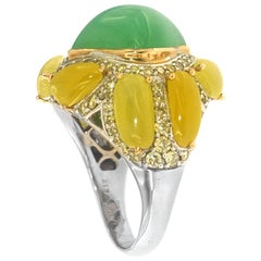 Budding Sunflower Ring, a Zorab Creation