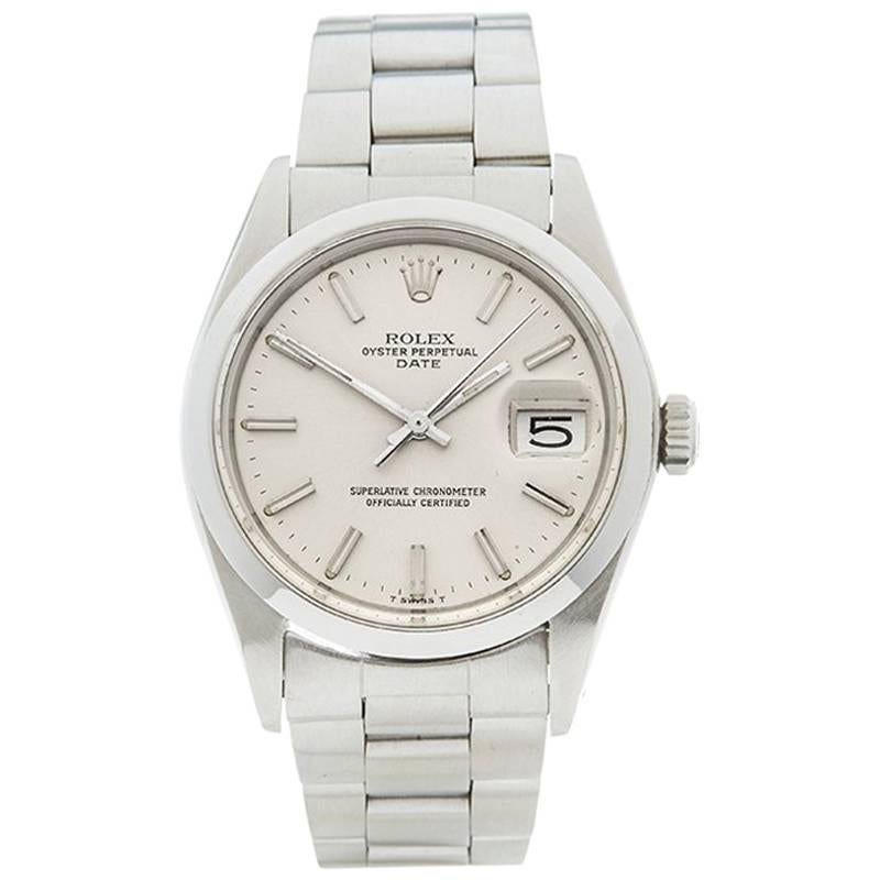 Rolex Date Stainless Steel Gents 1500, 1978