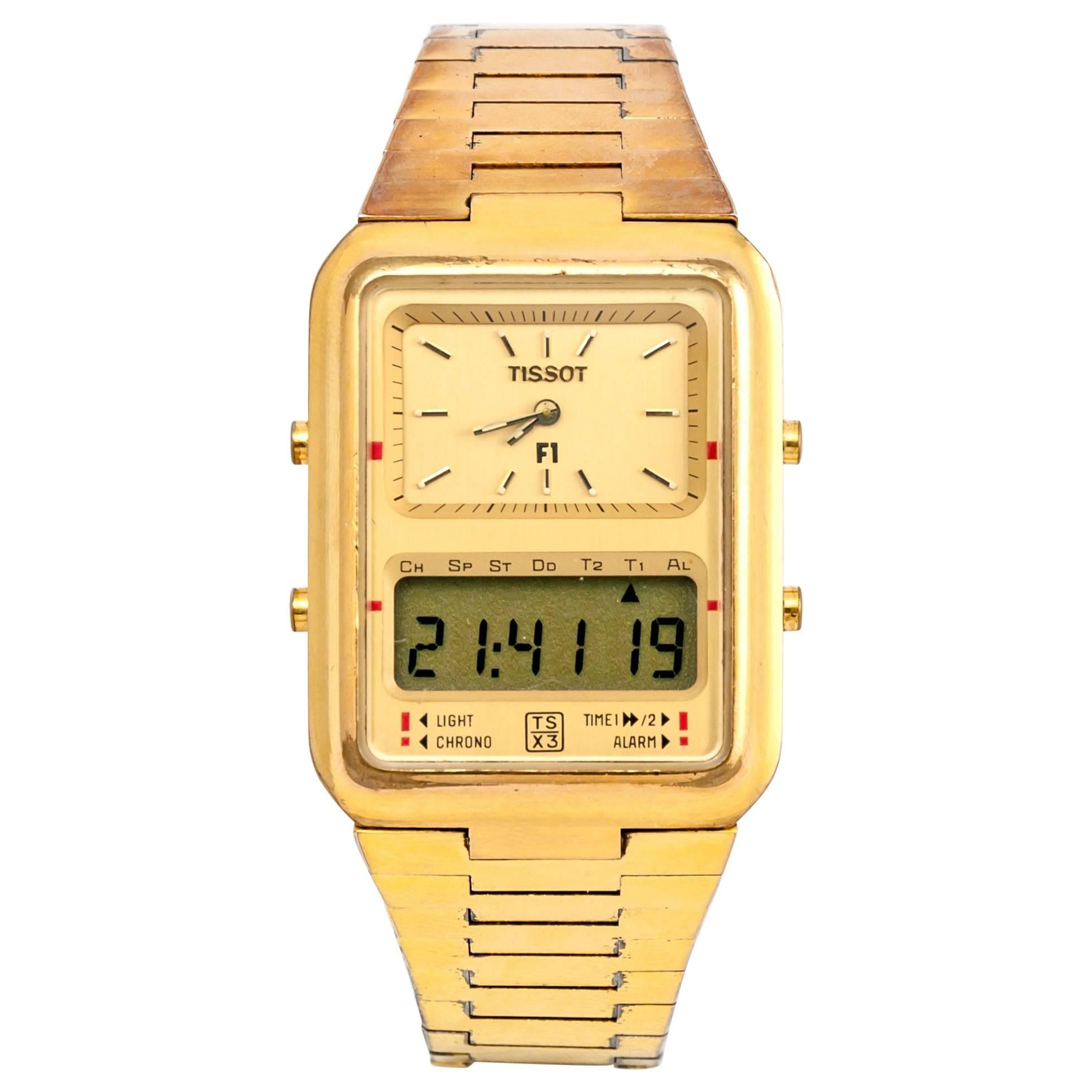 Tissot Gold Plated Formula 1 Quartz Wristwatch 