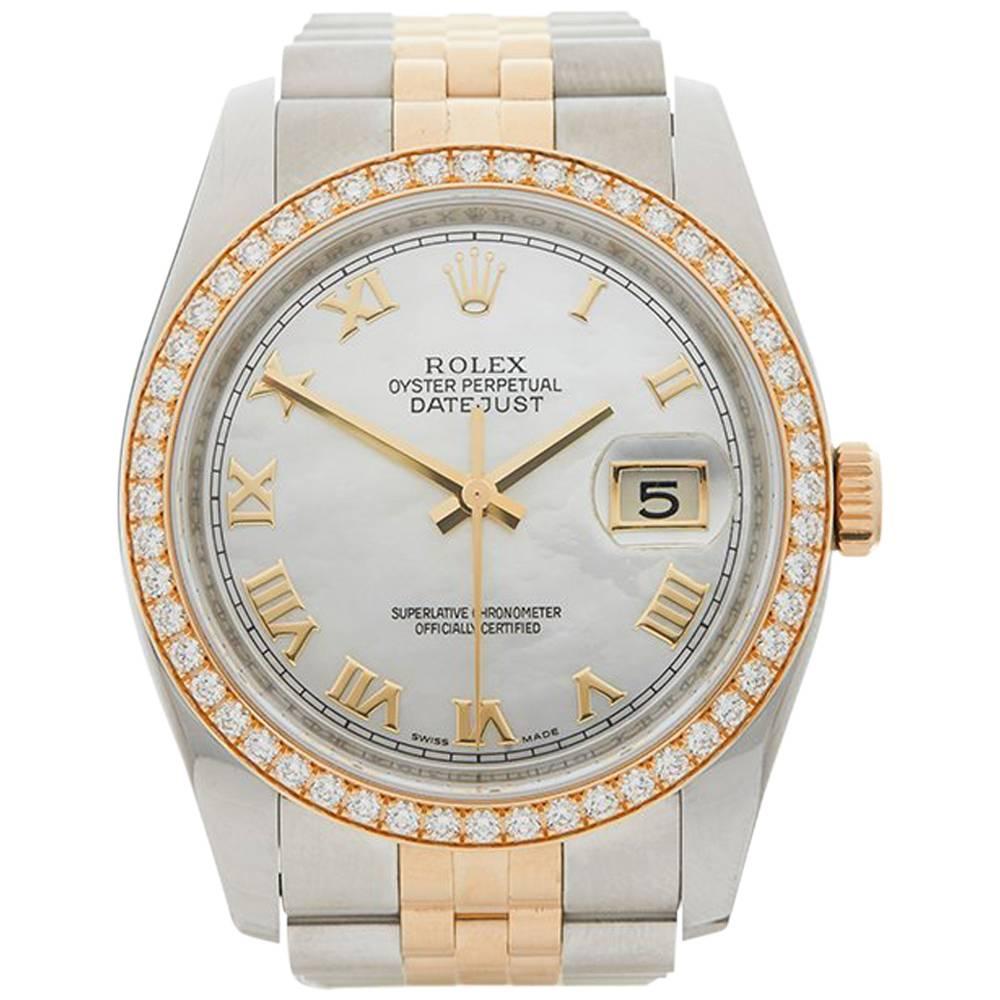 Rolex Ladies Yellow Gold Stainless Steel Datejust Automatic wristwatch, 2011