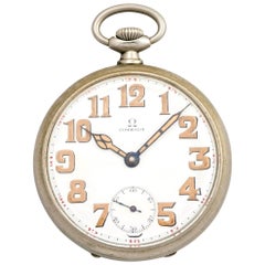 Omega Gousset Mechanical Pocket Watch circa 1915 