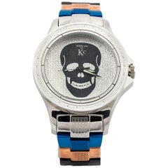 KC Watches stainless Steel Techno Com Diamonds Quartz Wristwatch