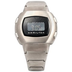 Hamilton stainless Steel Men in Black LCD Wristwatch