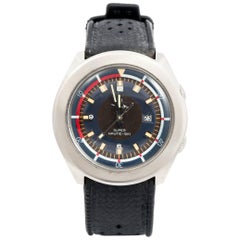 LIP stainless Steel Super Nautic-Ski Electronic Wristwatch, circa 1972