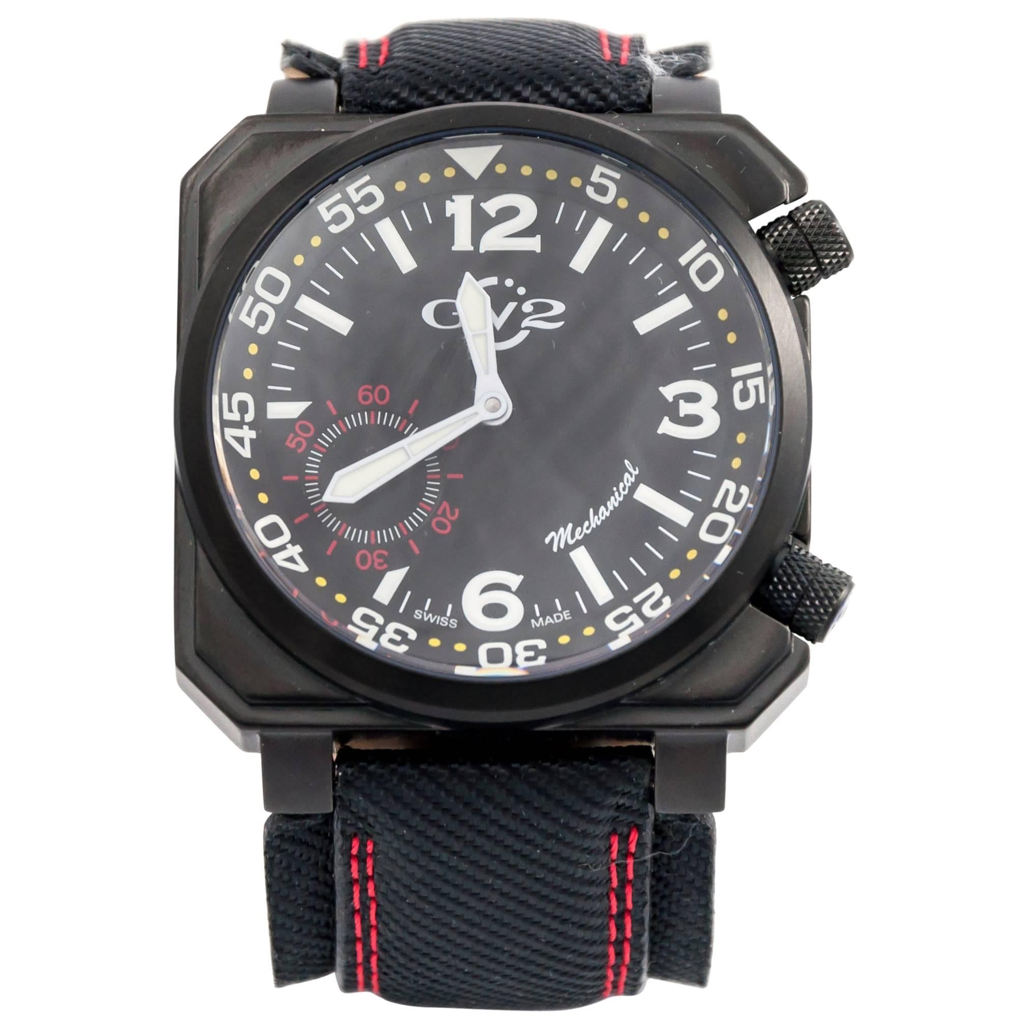 Gevril stainless Steel Submarine Square WR Mechanical Wristwatch