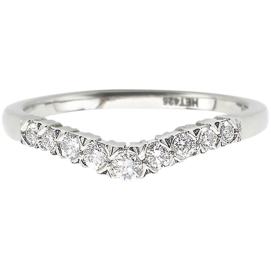wishbone wedding ring platinum