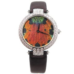 Harry Winston Ladies White Gold Precious Butterfly Automatic Wristwatch