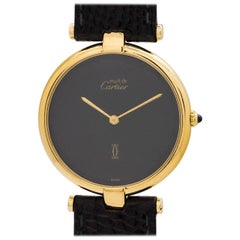 Cartier Ladies Vermeil Vendome Tank Quartz Wristwatch, circa 1990s